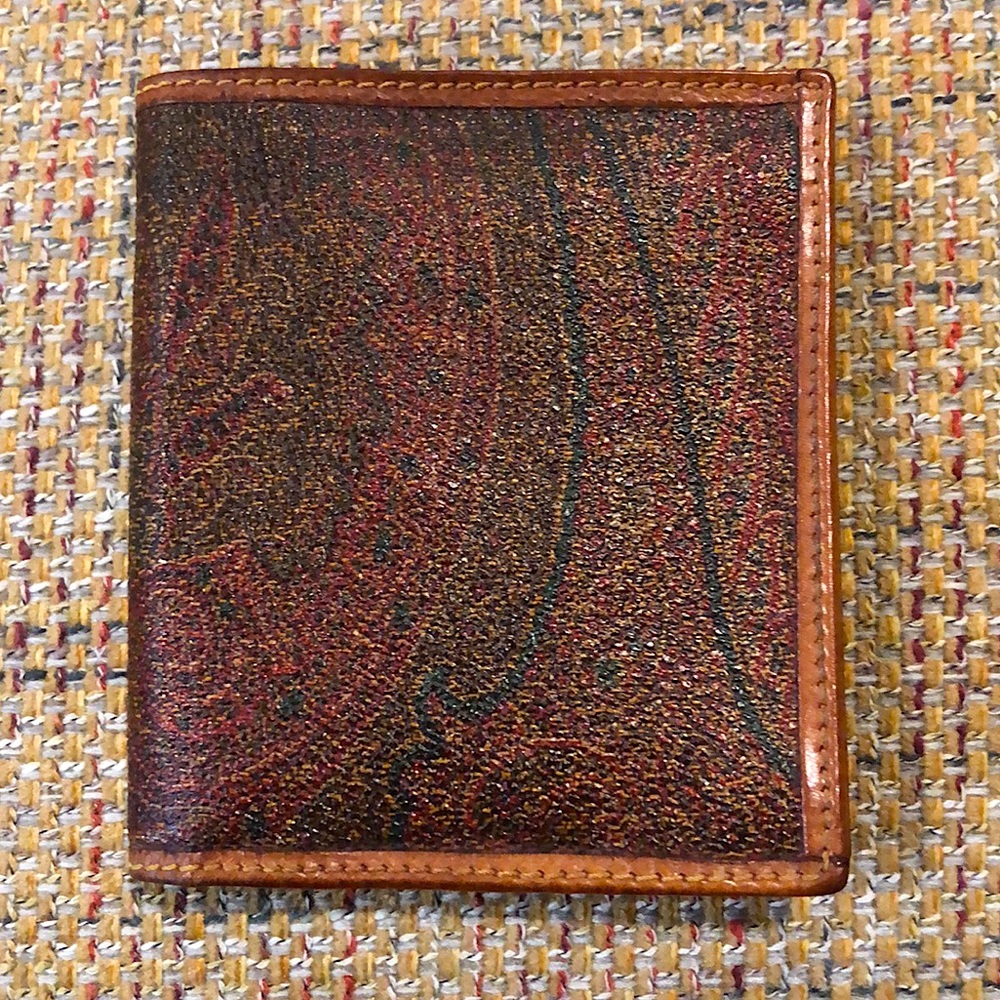 ETRO Milano Paisley Bifold Wallet Excellent Condition